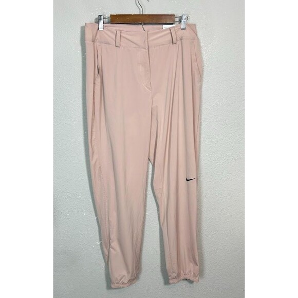 NEW Nike Women's Dri-FIT Tour Golf Pants L Pink Stretch DR5340 Tapered Jogger - Picture 2 of 10